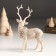 Polystone souvenir "Silver deer with a wreath on the neck" 8.6x4.5x15 cm