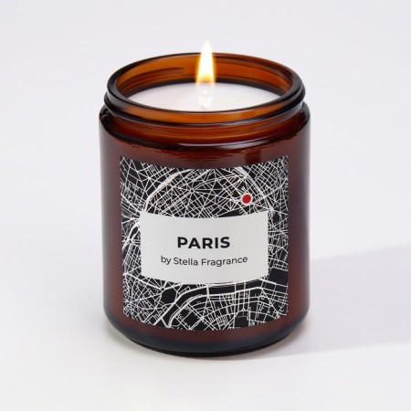 Aromatic candle in the bank "Paris", vanilla, musk, 250 g-2