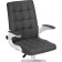 Computer chair Elga plastic/fabric, white/dark gray 63x59x96 cm