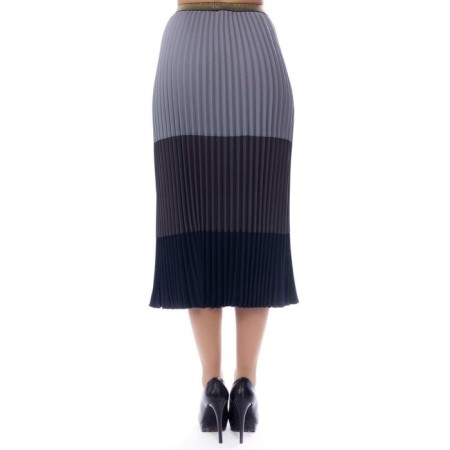 Women's skirt, size 42, gray, blue color-5