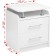 Tumbling bedside milan, 600x500x410 White diamond