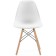 Plastic stool Eames PC-015 Array Book/Metal/Plastic, Natural/White 46x49x83 cm