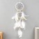 Dreams Dream D = 10 and 5 cm "A web with white and yellow beads" White 50x10x0.7 cm