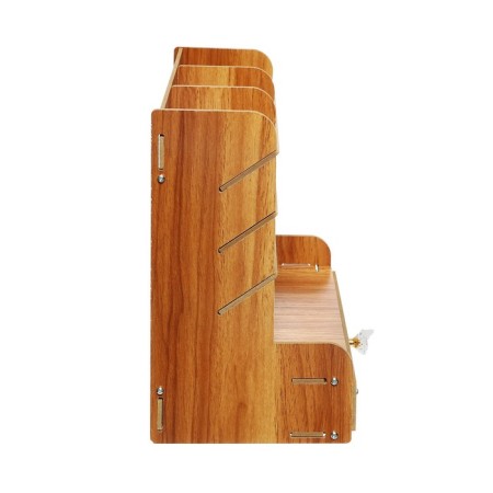 Organizer-Claus desktop DEVENTE. Academy 21 x 15 x 25.5 cm, MDF, natural, cardboard box-5
