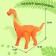 Dinosaur "Brachiosaurus Gravoyadnaya", works from batteries, lays eggs, with a projector, color orange