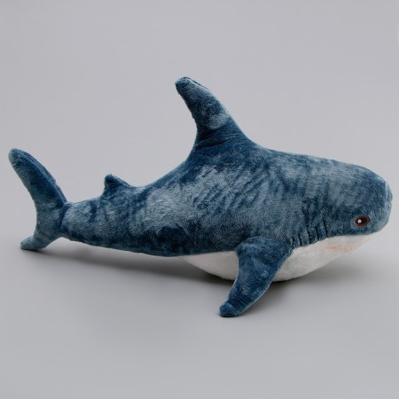 Soft toy "Shark", 60 cm, blue color-1