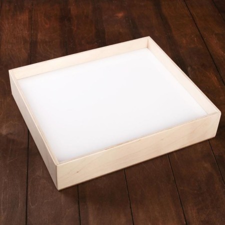 A tablet for drawing with sand 42 × 60 cm, plywood, plexiglass, with colored backlight and remote control-4