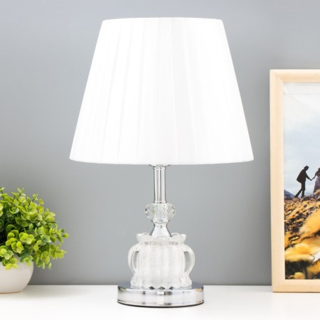 Board lamp with backlight 16886/1 E27 40W chrome 25x25x44 cm Risalux