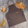 Apron Ethel "Style" Tsv. gray 70 x 78cm, 100% cotton