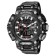 Watch is an electronic watch, with an alarm clock, d-6.1 cm, strap L-26 cm, 5 atm, black strap