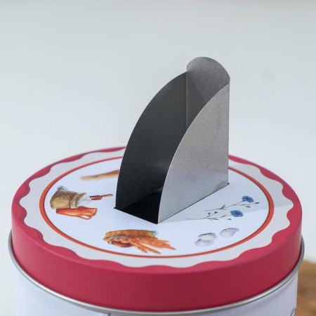 Bank for bulk products "Baker", 13.8 × 10.5 × 10.5 cm, with a folding nose-3