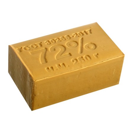 Commerce soap 72% without packaging, 250 grams