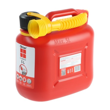 Canister of the fuel and lubricants Oktan Classik, 5 l, plastic, red