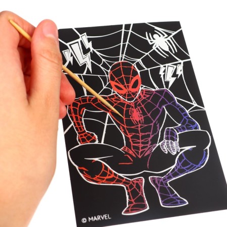 Engraving with a rainbow base, 10*15 cm "Spider-Man"-2