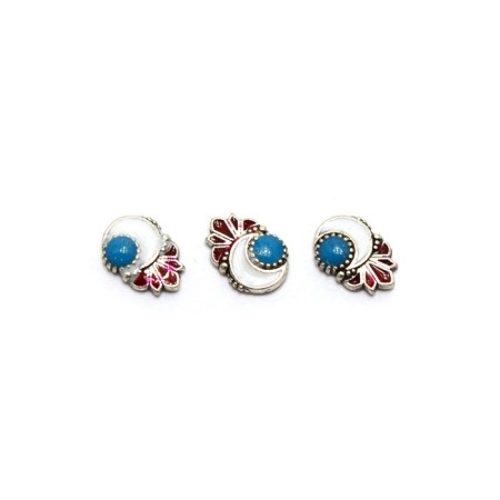 Metal design TNL "Silver", No. 02, 5 pcs