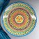 Largan Rishtan ceramics "Patterns", yellow, 42 cm
