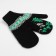 Female mittens, black color, size 18