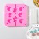 Silicone form for candies "Sea Shore", 12.5 × 12.5 × 1.5 cm, 8 cells, with sticks, color mix
