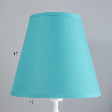 Lamp table Marcel 1x15W E14 18x18x42cm White/turquoise Risalux-5