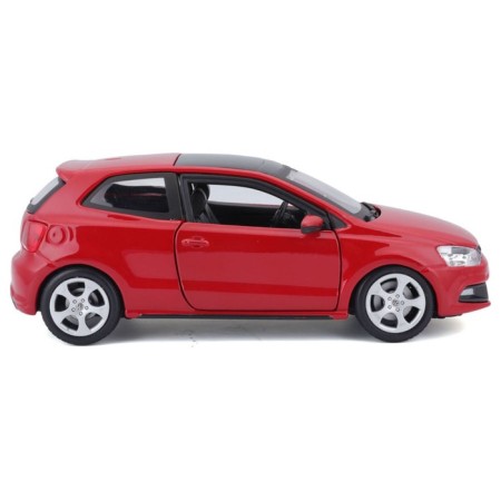 BBURAGO VW Polo GTI Mark 5, Die-Cast, 1:24, opening doors, red red-2