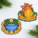 The amulet on the stand "Happy Coin" is 10 x 9.6 cm.