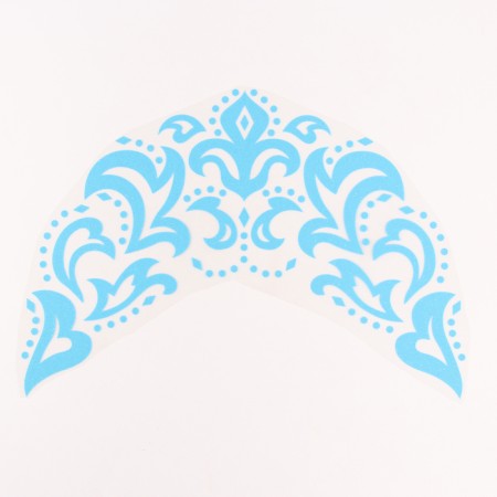 Thermalrote -fraud "Frosty pattern", set of 6 pcs., Blue color with silver