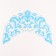 Thermalrote -fraud "Frosty pattern", set of 6 pcs., Blue color with silver