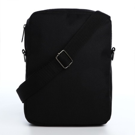 Youth bag with zipper, black color-6