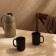 A set of porcelain mugs SL Home "Dark", black color