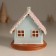 Souvenir Polystone Light "Gingerbread House with Christmas tree" Sephire 12.5x12.5x12.5 cm