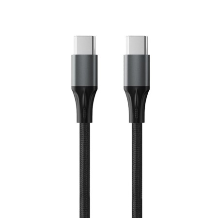 Cable Accesstyle CC30-F100M, Type-C- Type-C, 3A, 1M, nylon braid, fast charging, black