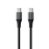 Cable Accesstyle CC30-F100M, Type-C- Type-C, 3A, 1M, nylon braid, fast charging, black