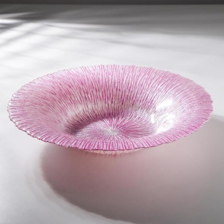 Serving dish "Amethyst", d = 40 cm, pink color