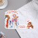 Mini-postcard "Happy New Year!" Glitter, Santa Claus, 19x13.5 cm