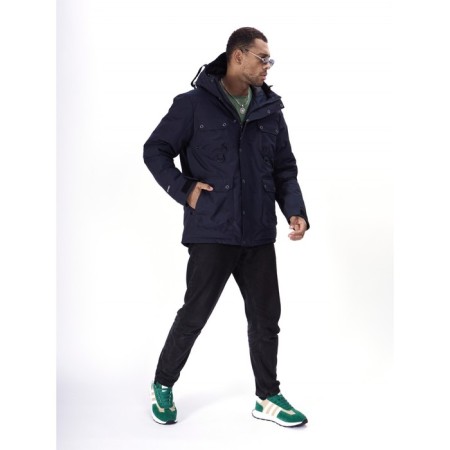 Ski jacket men's, size 52, the color is dark blue-25