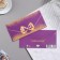 Money envelope "Universal" bow, purple, 17x8 cm