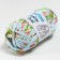 Knitted yarn 95% cotton, 5% Elastan "Lentino Print" 100 g 30 m pink on blue