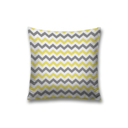 Decorative pillowcase "Colorful zigzags", on lightning, size 45x45 cm