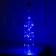 Garland "thread" 1 m dew with a cork, IP20, silver thread, 10 LED, glow blue, lr44x3
