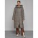 Coat insulated winter female, size 48, brown color