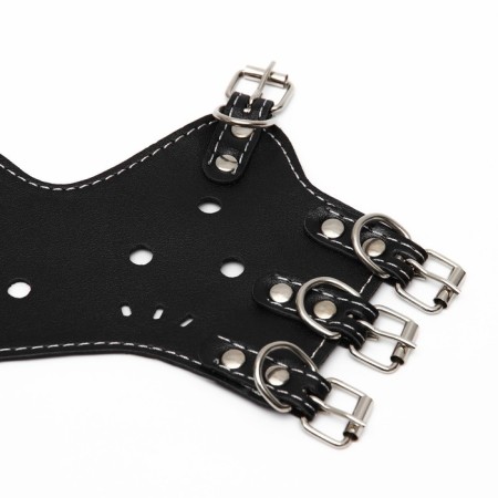 Muzzle of pressed leather adjustable, No. 4, DN 8.8 cm, OM 29-35 cm, black-9