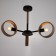 Chandelier 1057/3bk E27 60W black 70x70x55 cm Bayerlux