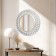 Wall mirror, in the openwork case, 51x51 cm, silver with gold