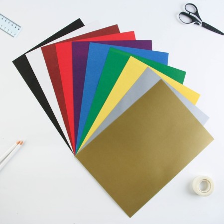 Set “September 1: Learn at 5+”, colored cardboard 10 sheets, 10 colors, density 220 g/m one -sided, colored paper 16 sheets, 8 colors, double -sided, A4 format format-2