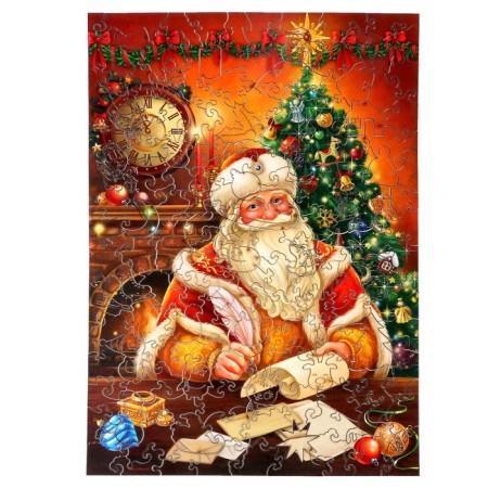 New Year's puzzle Figure "New Year! Letter to Santa Claus"