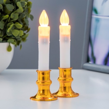 Night of the "candle" LED from 3xlr44 batteries 3,6x3.6x13 cm-1