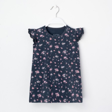 Платье для девочки KAFTAN "Kitten" р.30 (98-104), т. серый-6