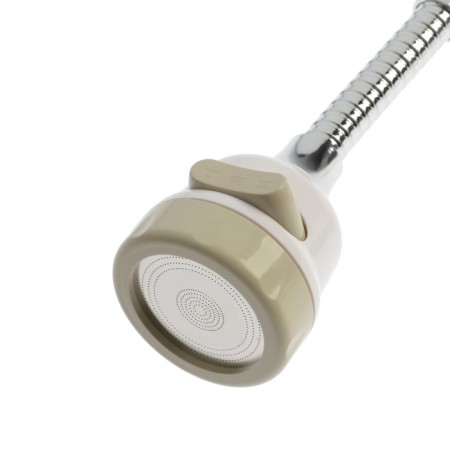 Zein aerator, stream adjustment, on a flexible hose, 170 mm, 3 modes, plastic, white-10