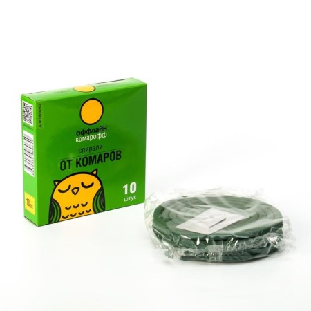Spirals from mosquitoes "Komaroff", 10 pcs