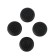 Furniture round tundra, d = 20 mm, 4 pcs., Black